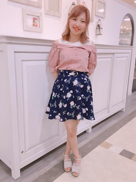 マジェスティックレゴン河原町OPA店スタッフさん（レディース・160cm）の春コーディネート