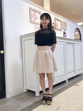 マジェスティックレゴン河原町OPA店スタッフさん(レディース・155cm)の夏コーディネート