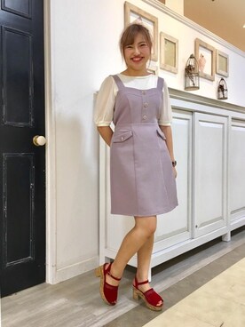 マジェスティックレゴン河原町OPA店スタッフさん(レディース・160cm)の夏コーディネート