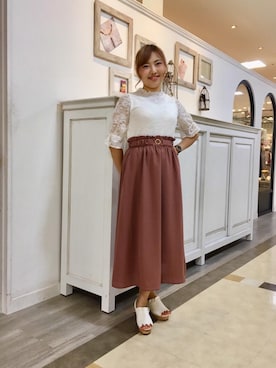 マジェスティックレゴン河原町OPA店スタッフさん（レディース・160cm）の夏コーディネート