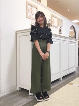 マジェスティックレゴン河原町OPA店スタッフさん(レディース・160cm)の夏コーディネート