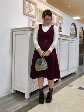 マジェスティックレゴン河原町OPA店スタッフさん（レディース・160cm）の秋コーディネート