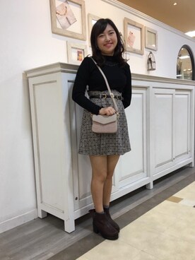 マジェスティックレゴン河原町OPA店スタッフさん（レディース・160cm）の秋コーディネート