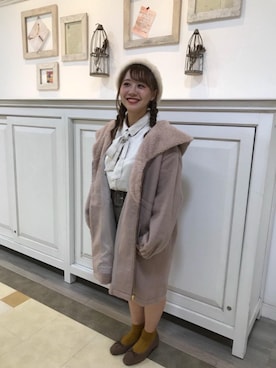 「ミニスカコーデ」｜マジェスティックレゴン河原町OPA店スタッフさん（レディース・155cm）の秋コーディネート