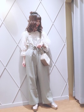 マジェスティックレゴン河原町OPA店スタッフさん（レディース・153cm）の夏コーディネート