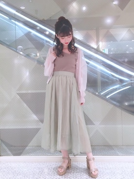 マジェスティックレゴン河原町OPA店スタッフさん（レディース・153cm）の夏コーディネート