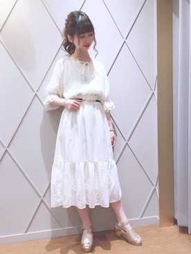マジェスティックレゴン河原町OPA店スタッフさん（レディース・153cm）の夏コーディネート