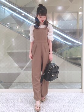 マジェスティックレゴン河原町OPA店スタッフさん（レディース・153cm）の夏コーディネート