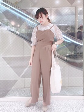 マジェスティックレゴン河原町OPA店スタッフさん（レディース・159cm）の夏コーディネート