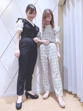 「twins」｜マジェスティックレゴン河原町OPA店スタッフさん（レディース・159cm）の夏コーディネート