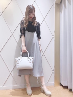「サス付スカート」｜マジェスティックレゴン河原町OPA店スタッフさん（レディース・159cm）の夏コーディネート