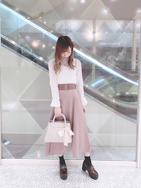 「コルセットスカート」｜マジェスティックレゴン河原町OPA店スタッフさん（レディース・159cm）の秋コーディネート