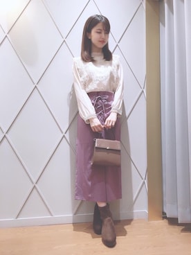 マジェスティックレゴン河原町OPA店スタッフさん（レディース・159cm）の秋コーディネート