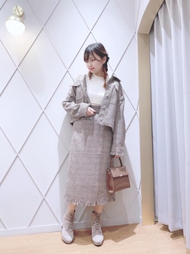 マジェスティックレゴン河原町OPA店スタッフさん（レディース・159cm）の秋コーディネート
