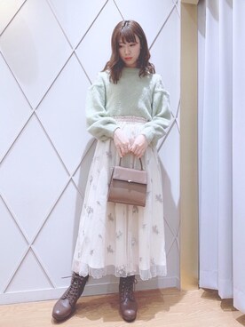 マジェスティックレゴン河原町OPA店スタッフさん（レディース・154cm）の秋コーディネート