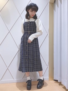 マジェスティックレゴン河原町OPA店スタッフさん（レディース・154cm）の秋コーディネート