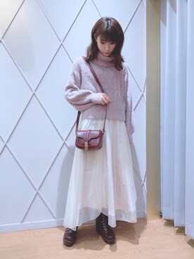 「エアリー」｜マジェスティックレゴン河原町OPA店スタッフさん（レディース・154cm）の秋コーディネート