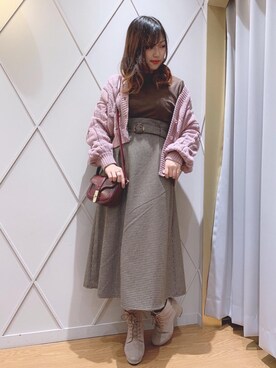「マシュマロ」｜マジェスティックレゴン河原町OPA店スタッフさん（レディース・159cm）の秋コーディネート