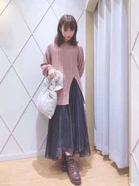 「エアリー」｜マジェスティックレゴン河原町OPA店スタッフさん（レディース・154cm）の秋コーディネート