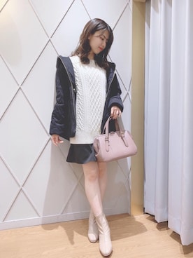 「マルチWAY」｜マジェスティックレゴン河原町OPA店スタッフさん（レディース・159cm）の冬コーディネート