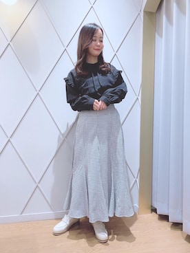 「ネイル」｜マジェスティックレゴン河原町OPA店スタッフさん（レディース・155cm）の冬コーディネート