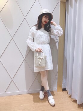 「コットンレース」｜マジェスティックレゴン河原町OPA店スタッフさん（レディース・158cm）の冬コーディネート