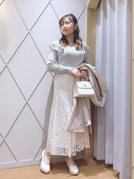 マジェスティックレゴン河原町OPA店スタッフさん（レディース・159cm）の冬コーディネート