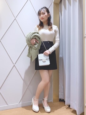 マジェスティックレゴン河原町OPA店スタッフさん（レディース・159cm）の冬コーディネート
