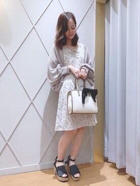 「ミニワンピ」｜マジェスティックレゴン河原町OPA店スタッフさん（レディース・155cm）の春コーディネート