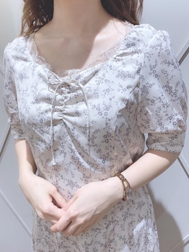 「ミニワンピ」｜マジェスティックレゴン河原町OPA店スタッフさん（レディース・155cm）の春コーディネート