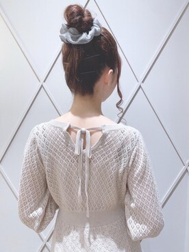 「カフェ」｜「アイテム（その他アウター）」を使った、マジェスティックレゴン河原町OPA店スタッフさん（レディース・153cm）の春コーディネート