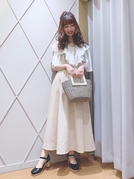 マジェスティックレゴン河原町OPA店スタッフさん(レディース・153cm)の春コーディネート