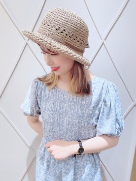 「ミニワンピ」｜マジェスティックレゴン河原町OPA店スタッフさん（レディース・158cm）の春コーディネート