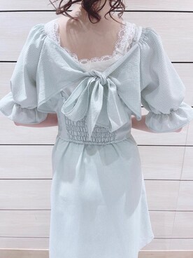 「ミニワンピ」｜マジェスティックレゴン河原町OPA店スタッフさん（レディース・153cm）の春コーディネート