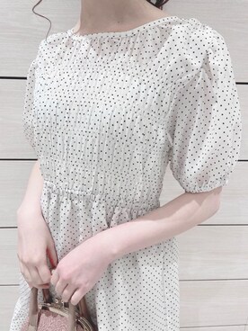 「ミニワンピ」｜マジェスティックレゴン河原町OPA店スタッフさん（レディース・153cm）の春コーディネート