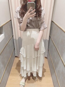マジェスティックレゴン河原町OPA店スタッフさん（レディース・153cm）の春コーディネート