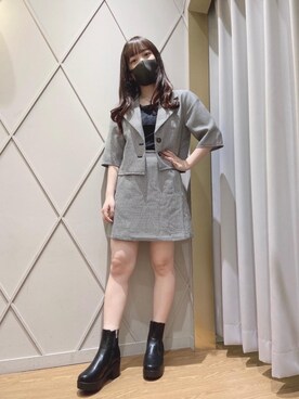 マジェスティックレゴン河原町OPA店スタッフさん(レディース・151cm)の秋コーディネート