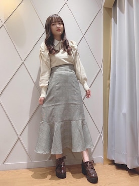 マジェスティックレゴン河原町OPA店スタッフさん（レディース・151cm）の秋コーディネート