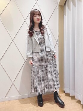 マジェスティックレゴン河原町OPA店スタッフさん(レディース・151cm)の秋コーディネート