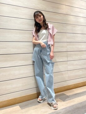 マジェスティックレゴン河原町OPA店スタッフさん(レディース・153cm)の夏コーディネート