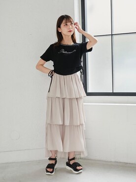 マジェスティックレゴン河原町OPA店スタッフさん（レディース・153cm）の夏コーディネート