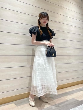 マジェスティックレゴン河原町OPA店スタッフさん（レディース・163cm）の夏コーディネート