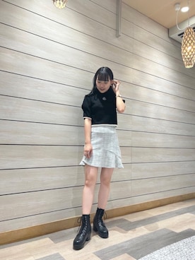 マジェスティックレゴン河原町OPA店スタッフさん（レディース・159cm）の夏コーディネート