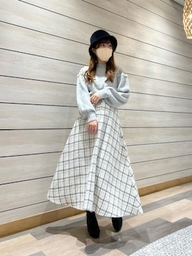マジェスティックレゴン河原町OPA店スタッフさん（レディース・163cm）の秋コーディネート