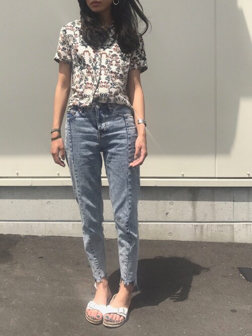 トゥデイフル フラワープリントシャツ TODAYFUL トゥデイフル 2026springsummer トップス Embroidery