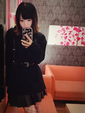 「BUBBLES（バブルス）のアイテム（スカート）」を使った、︎ ︎monaさん（レディース・152cm）の冬コーディネート