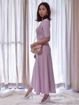 「FURLA（フルラ）のアイテム（Handbag、ピンク系）」を使った、👻小鬼頭。Bella♥️さん（レディース・162cm）の春コーディネート