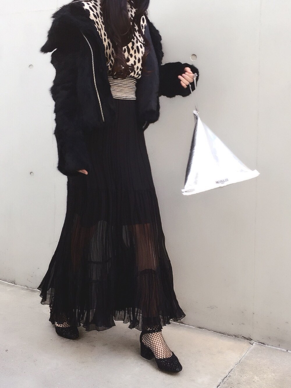ニット/セーター MINI DALMATIAN MIX KNIT TOP Ameri（アメリ）の「MINI DALMATIAN MIX KNIT TOP（ニット/セーター