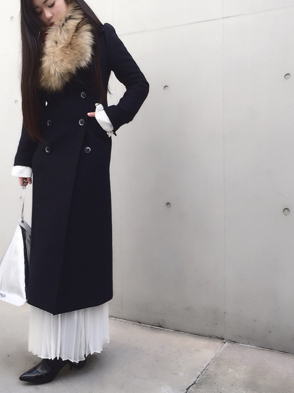 Ameri（アメリ）の「BELT DOCKING FUR TIPPET（ストール/ショール  