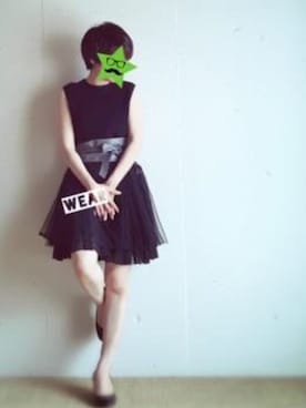 「tocco（トッコ）のアイテム（スカート）」を使った、maruさん（レディース・146cm）の夏コーディネート